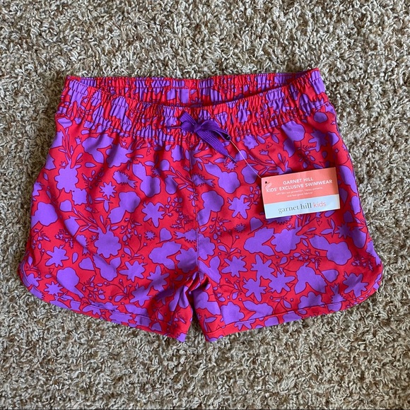 Garnet Hill Other - Garnet Hill Kids Girls Seaside Board Shorts Swim